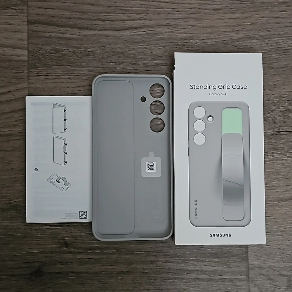 Samsung Galaxy S24+ Standing Grip Case Gray OEM